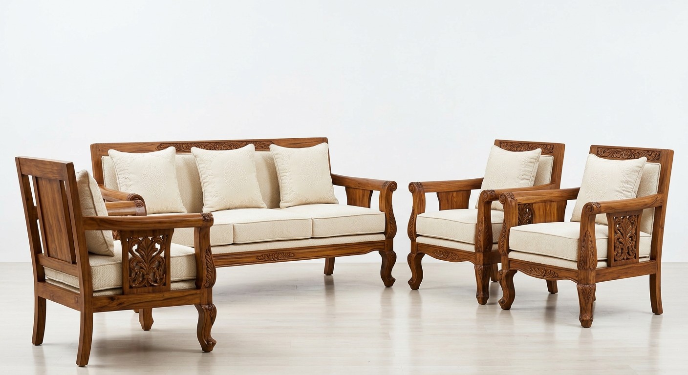 Royal Teak Sofa Set
